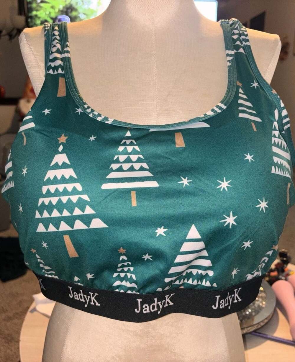 Jady K Bralette- Green Christmas Tree